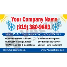 HVAC Business Card Magnet #9